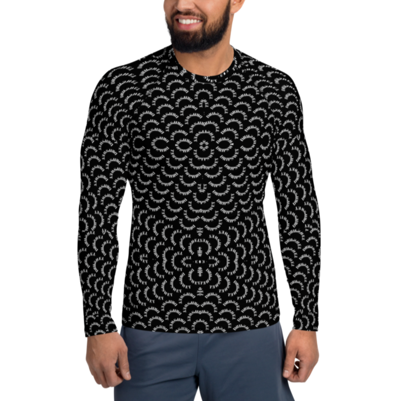 Camisa de manga larga de corte ajustado para hombre