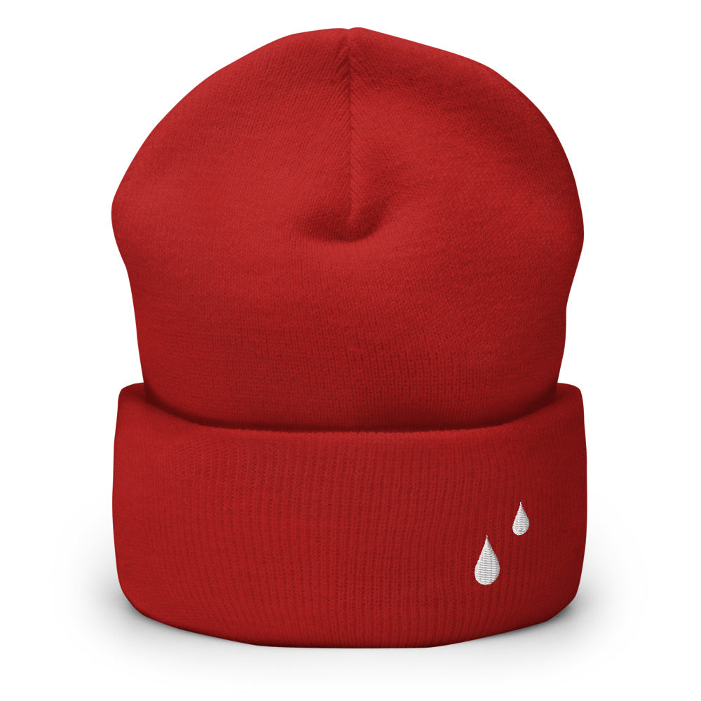 Drip logo cuffed beanie