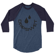 Unisex Smiley 3/4 Sleeve Raglan Shirt