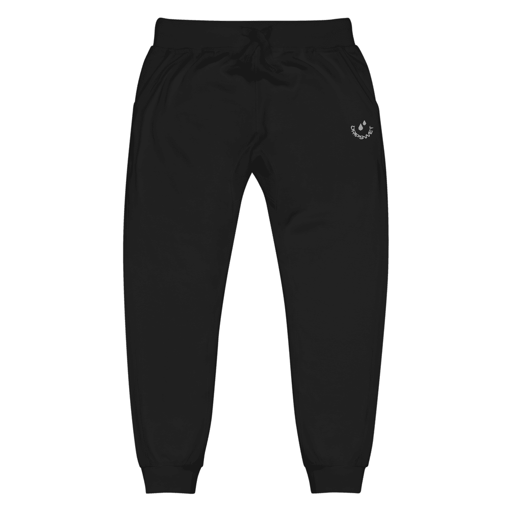 Unisex Smiley Embroidered Fleece Pants