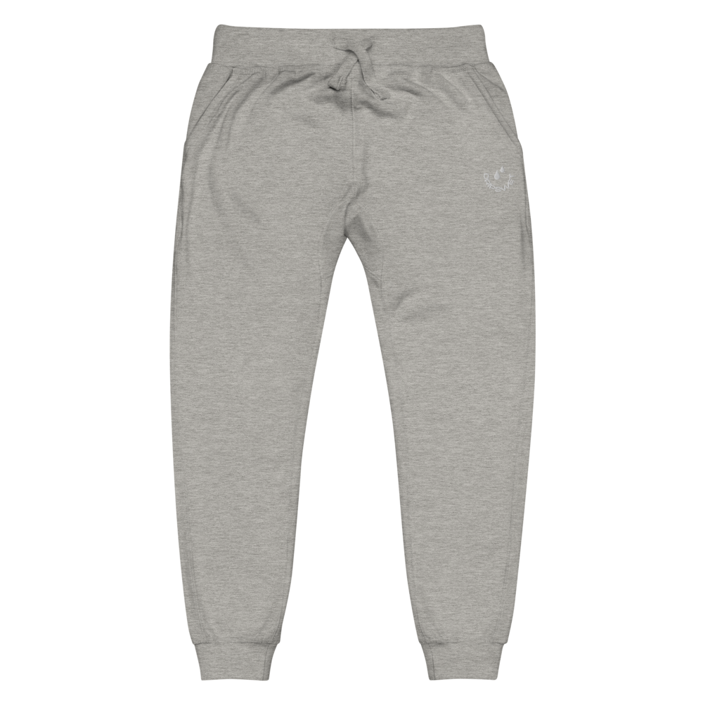 Unisex Smiley Embroidered Fleece Pants