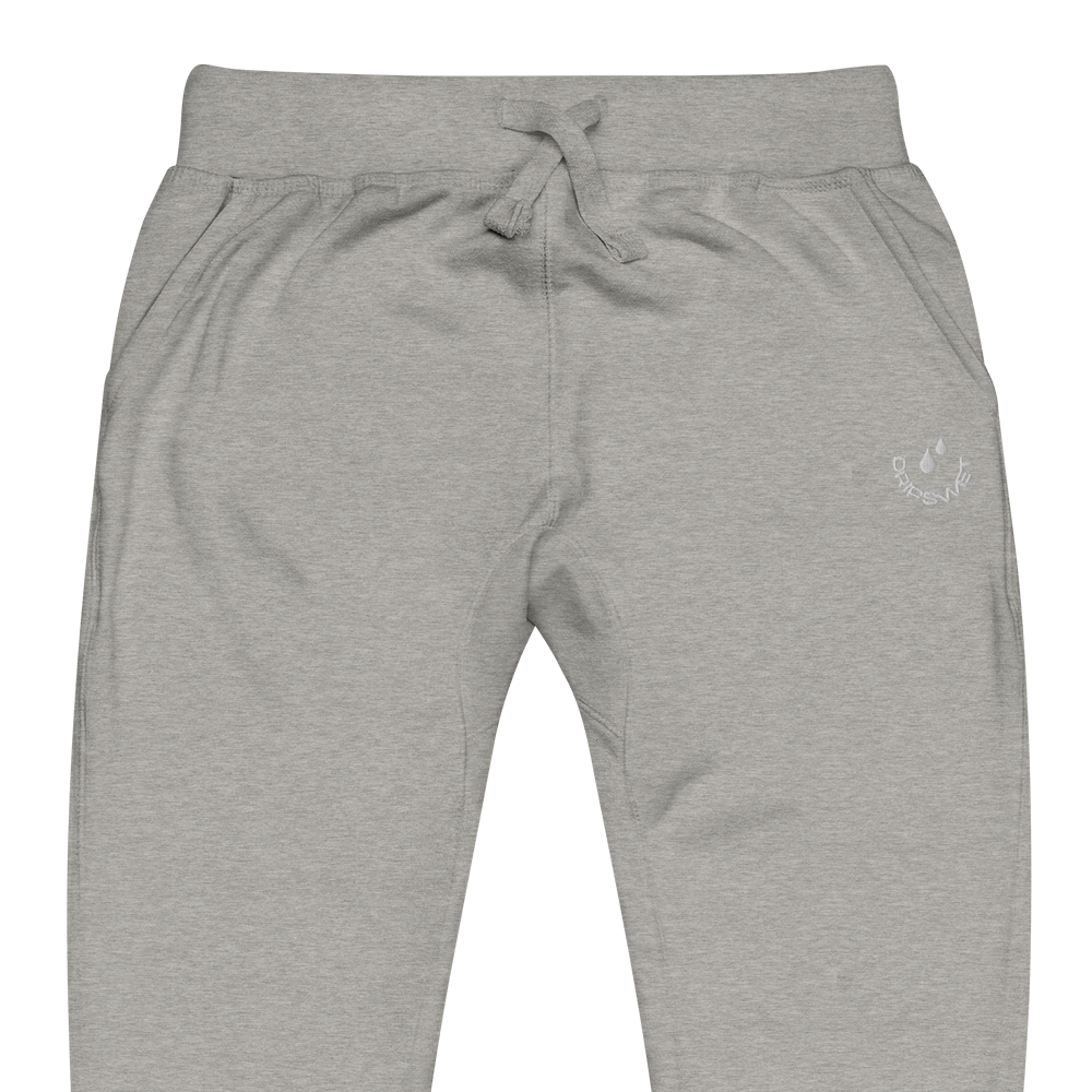 Unisex Smiley Embroidered Fleece Pants