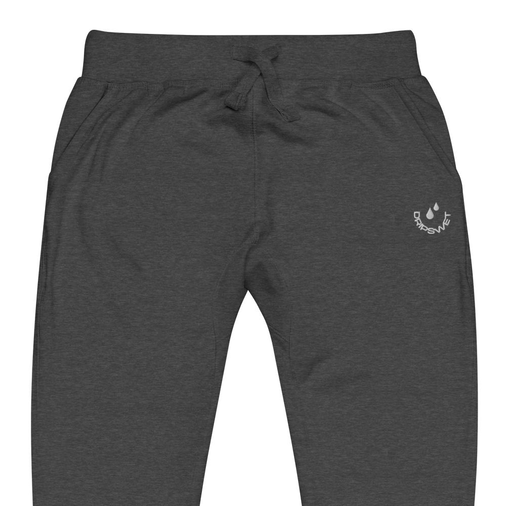 Unisex Smiley Embroidered Fleece Pants