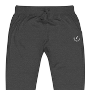 Unisex Smiley Embroidered Fleece Pants