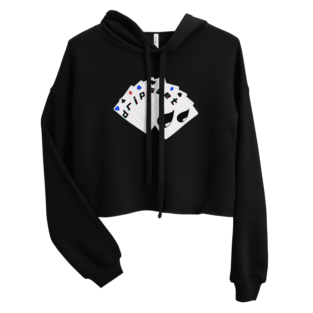 Women's Royal Hand Crop Hoodie
