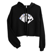 Women's Royal Hand Crop Hoodie