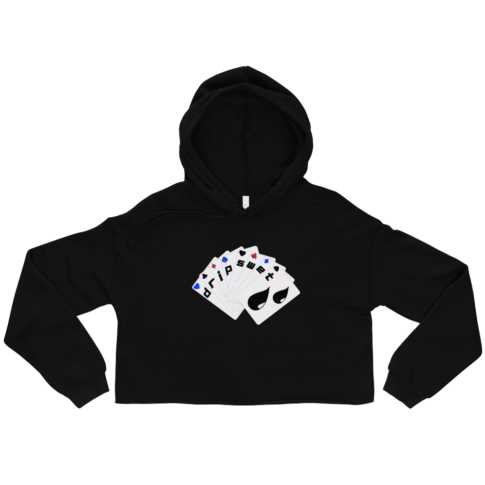 Women's Royal Hand Crop Hoodie
