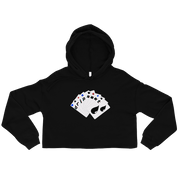 Women's Royal Hand Crop Hoodie