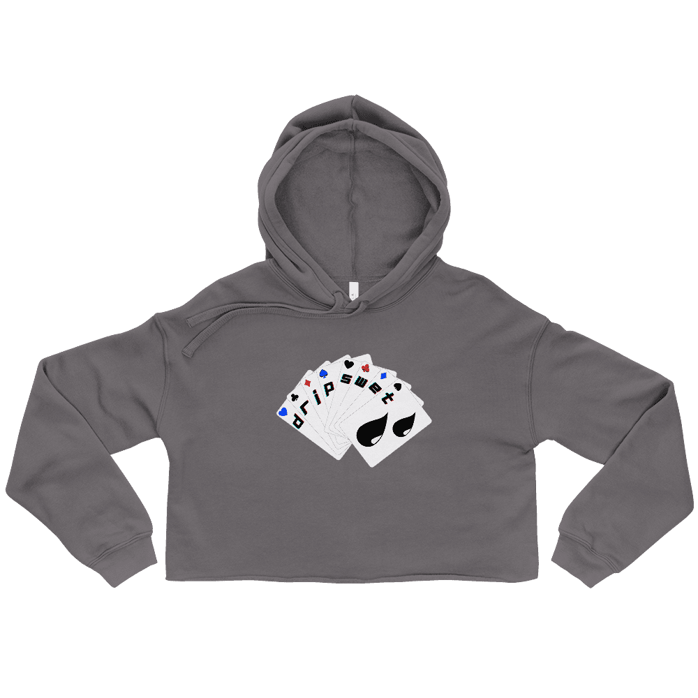 Women's Royal Hand Crop Hoodie