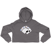 Women's Royal Hand Crop Hoodie