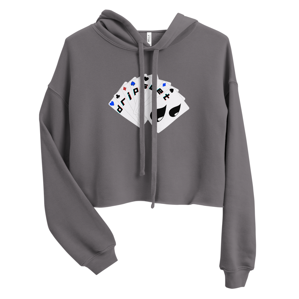 Women's Royal Hand Crop Hoodie